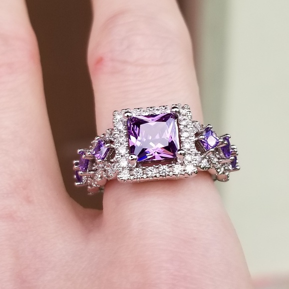 Jewelry - 🆕️Silver-2.75CT Purple Amethyst&white Sapphire